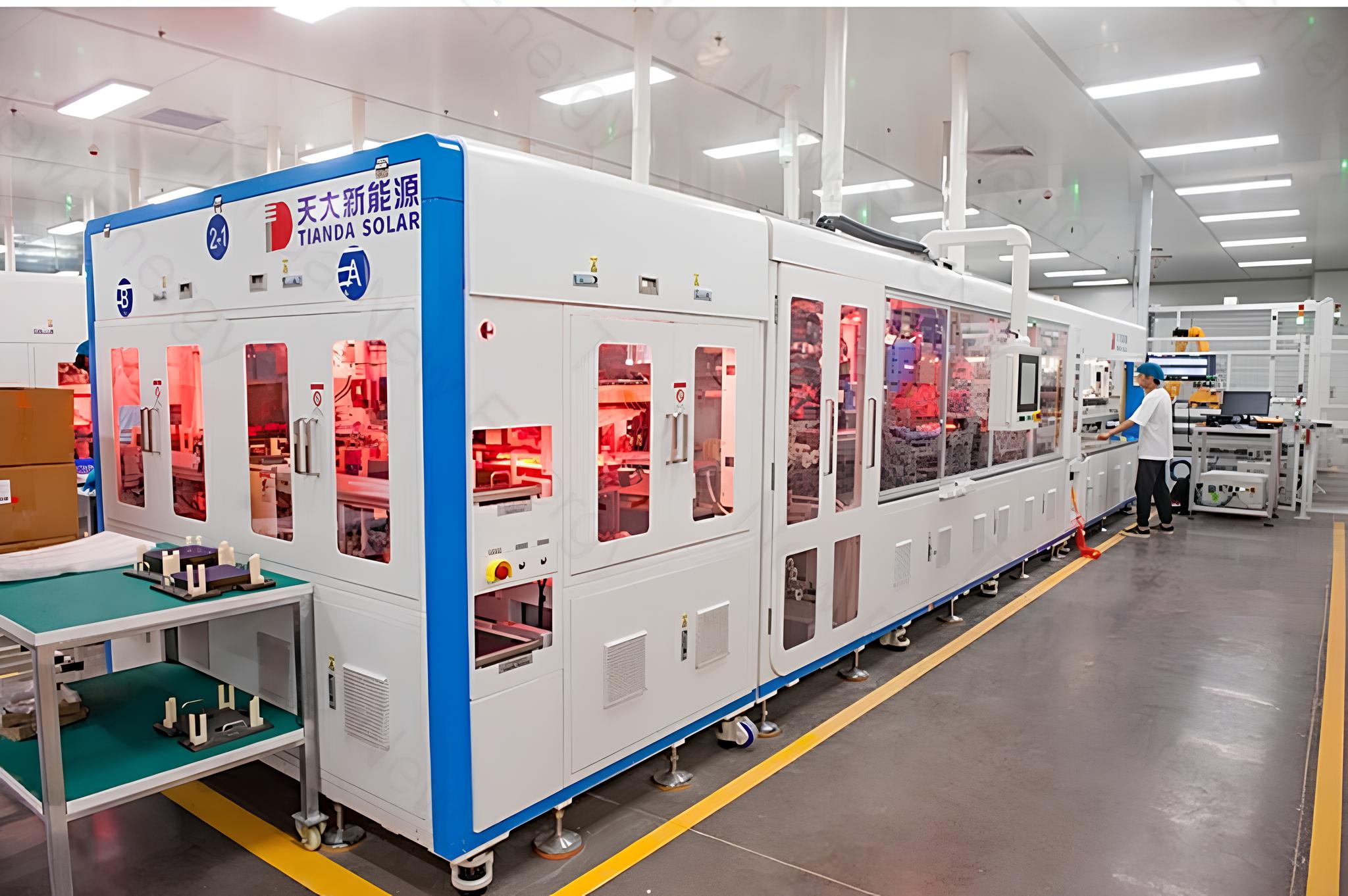 Photovoltaic module production line